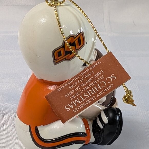 OKLAHOMA STATE UNIVERSITY COWBOYS OSU FOOTBALL NCAA CHRISTMAS ORNAMENT DECOR NOS - Picture 9 of 16